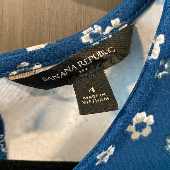 Banana Republic Factory Floral Peplum Tank Top - Picture 4 of 6